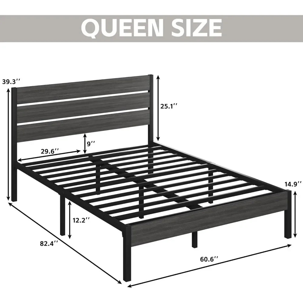Queen, Platform Bed Frame
