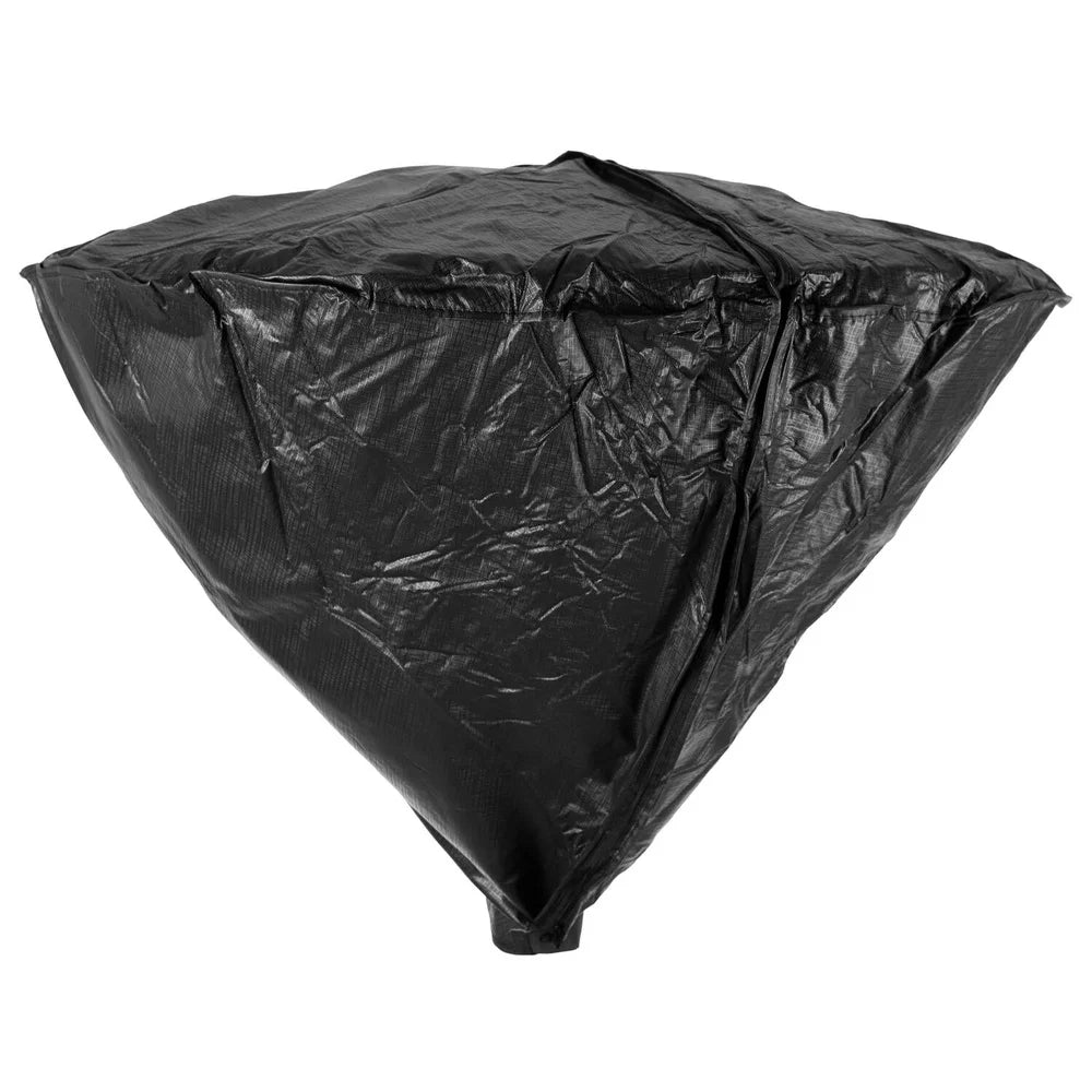 Heavy Duty Outdoor Patio Heater Head Vinyl Cover Weather Resistant Felt Lined Zipper Closure Protective Cover Garden Use
