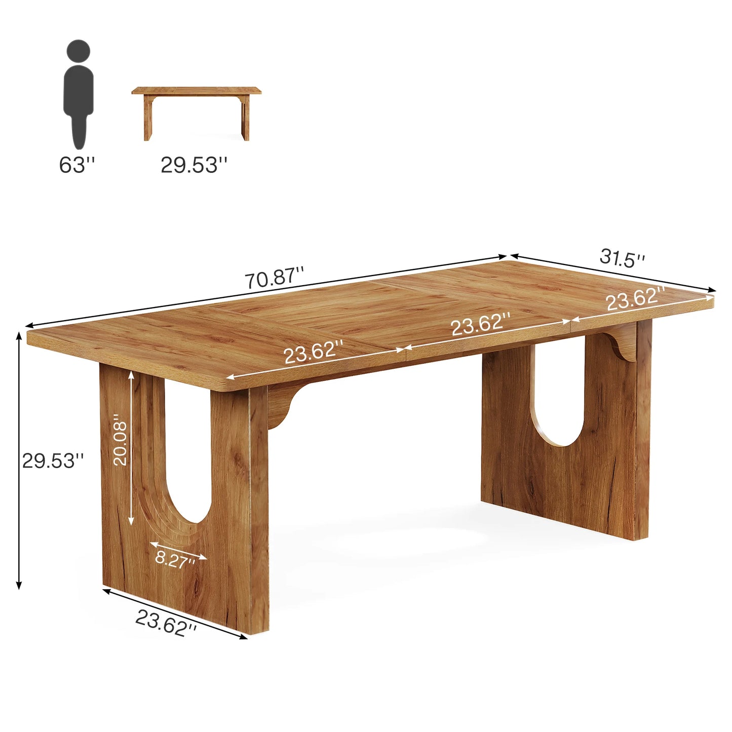 Dining Table for 6 to 8 People, 7