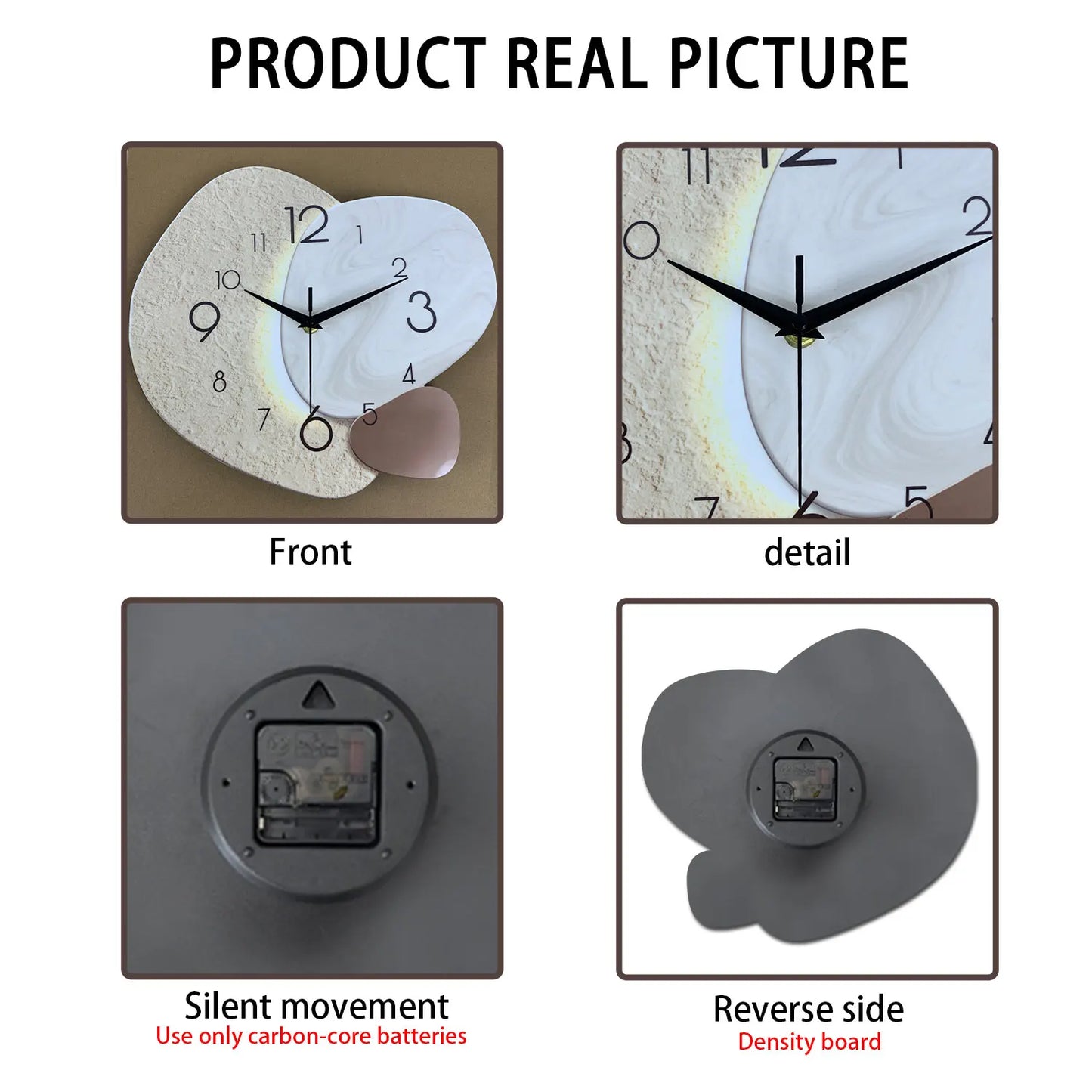 Simple Wall Clock, Perfect for livingroom or diningroom. Adds some beauty to the wall