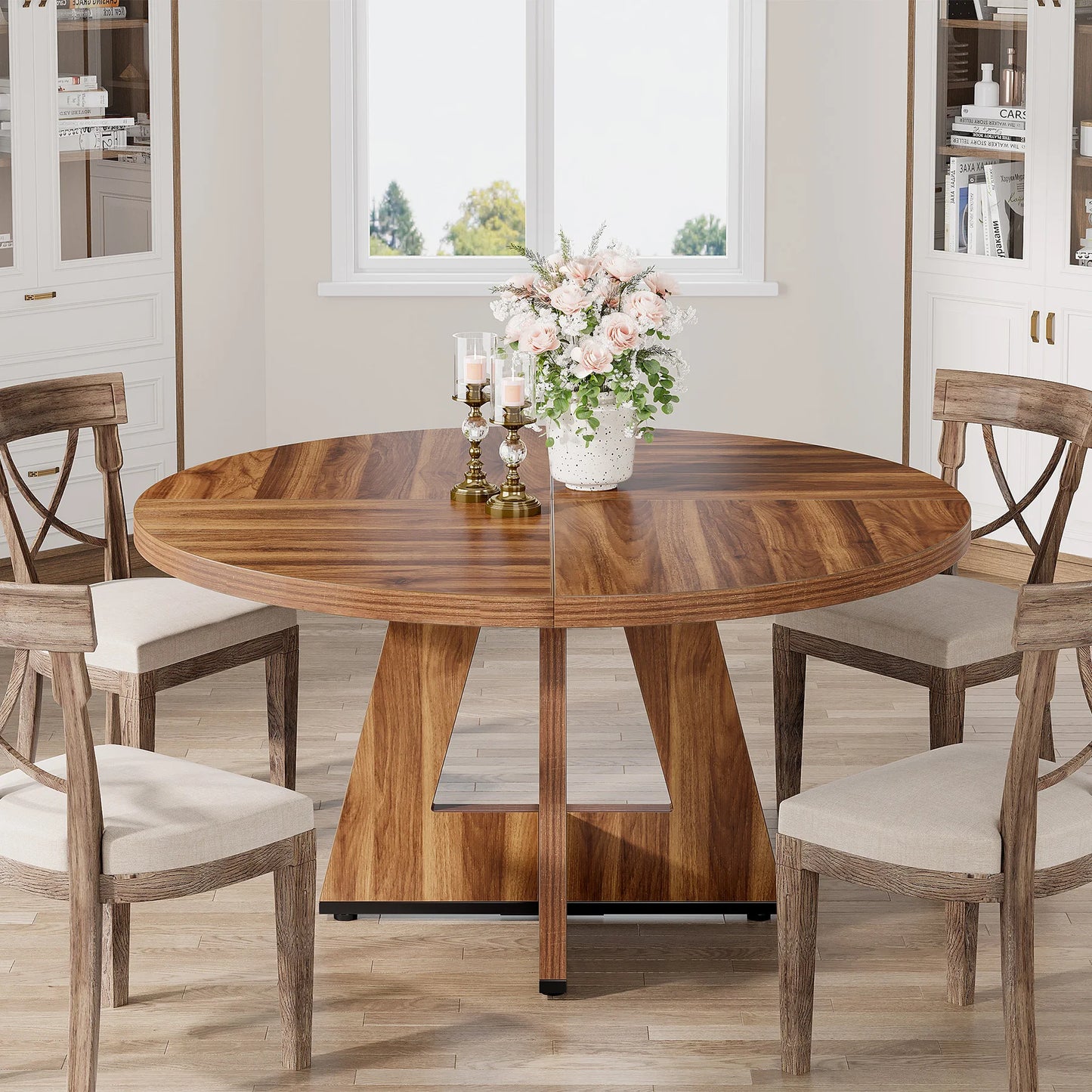 Round Dining Table for 4,