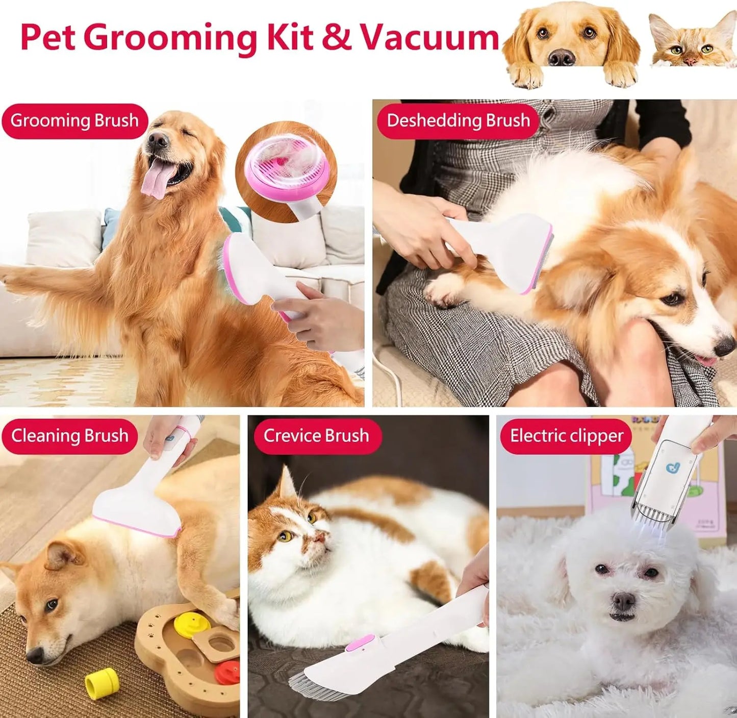 Multi-Functional Pet Grooming Kits